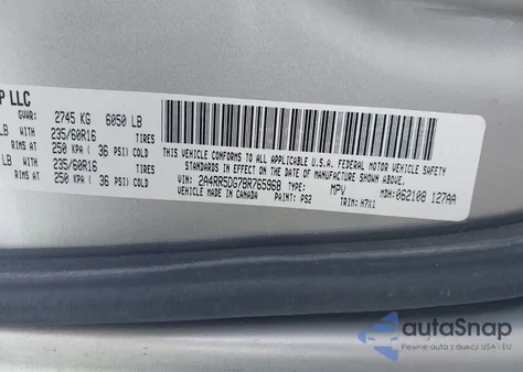 2011 Chrysler Town & Country Touring из США, поврежденный, VIN 2A4RR5DG7BR765968